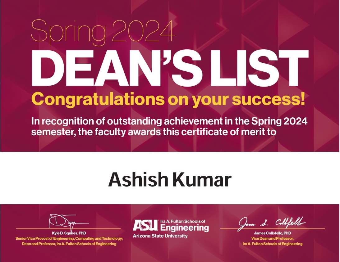 Dean’s List — Spring 2024