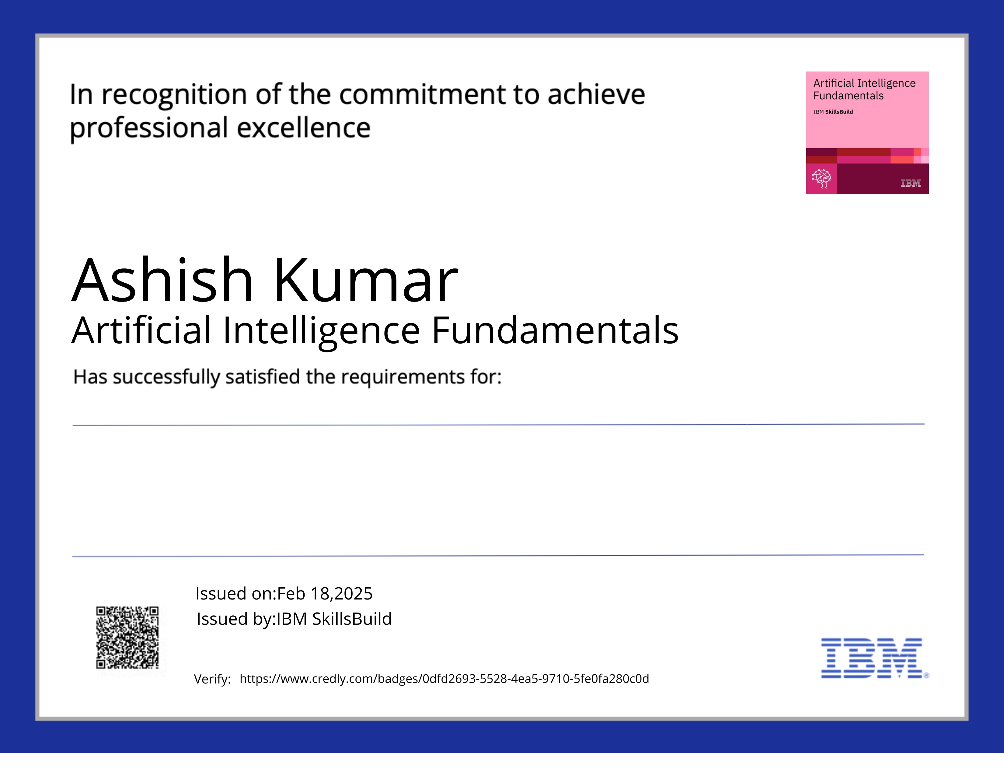AI certificate